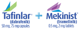 Tafinlar® (dabrafenib) 50 mg, 75 mg capsules + Mekinist® (trametinib) 0.5 mg, 2 mg tablets